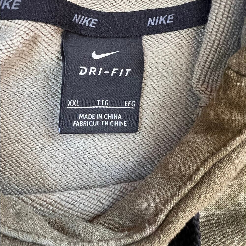 Nike DRI-FIT Olive Green Real tree Hoodie, Men's size XXL - Picture 3 of 8